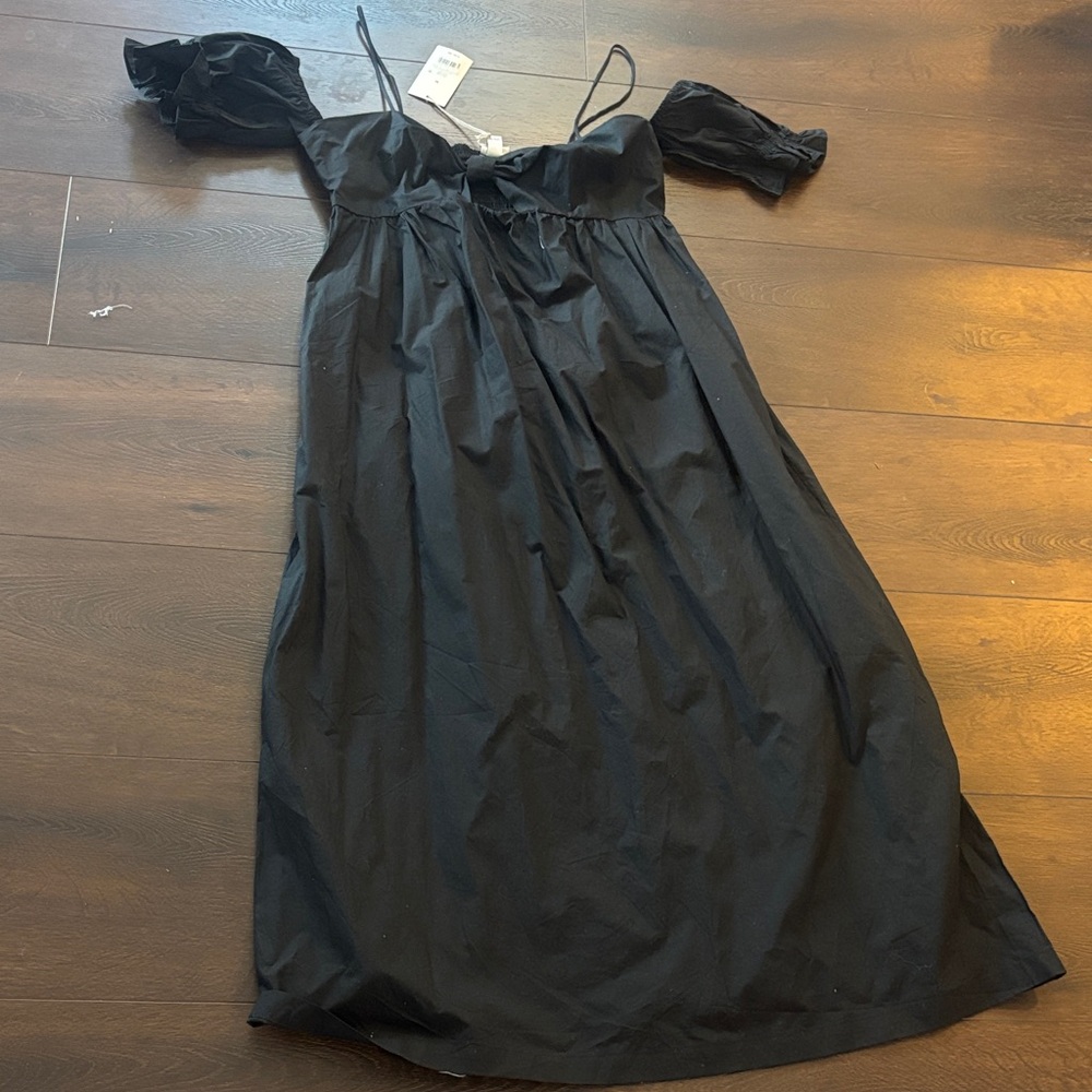 Target Chic Black Off-Shoulder Midi Dress